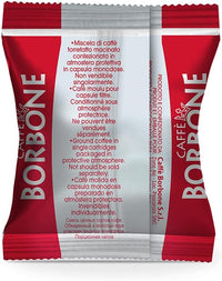 Caffè Borbone Nespresso Rossa – Nespresso-kompatibel – Starke und energiegeladene Mischung – Schachtel mit 50 Kapseln 