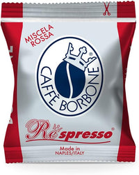 Caffè Borbone Nespresso Rossa – Nespresso-kompatibel – Starke und energiegeladene Mischung – Schachtel mit 50 Kapseln 