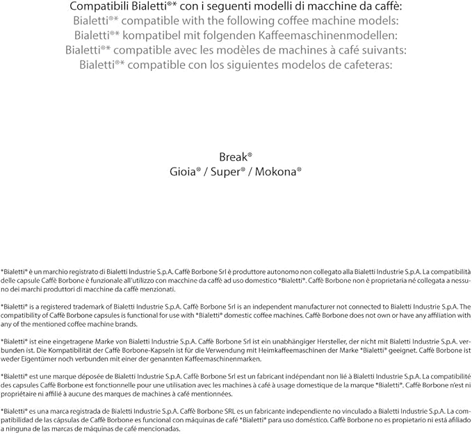 Caffè Borbone – Kompatibel mit Bialetti® Kaffeemaschinen – Blue Blend 