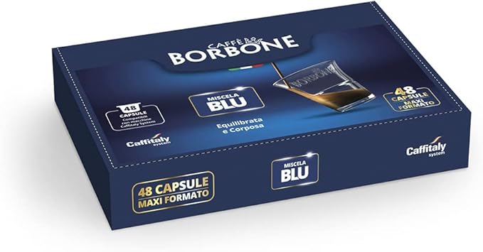 Caffè Borbone Compatibili Caffitaly® – Capsule Miscela Blu – Caffè Italiano Aromatico e Intenso