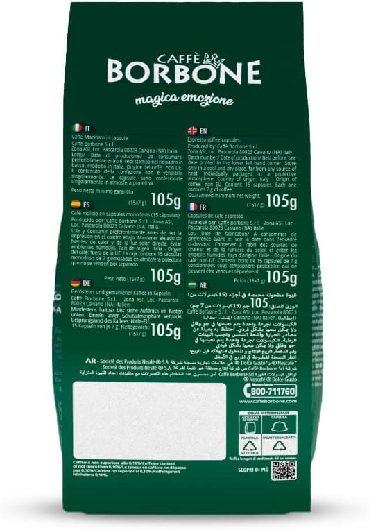 Caffè Borbone –Dolce Gusto – Miscela Decaffeinata