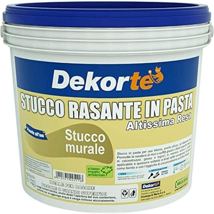 GDM – Spachtelmasse, ideal zum Glätten von Wänden – Weiß – 4 kg 