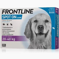 FRONTLINE Spot On Cani 20-40 Kg | 3 Pipette | Antiparassitario BOEHRINGER | Protezione Pulci e Zecche