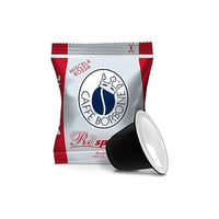 Caffè Borbone Nespresso Rossa – Nespresso-kompatibel – Starke und energiegeladene Mischung – Schachtel mit 50 Kapseln 