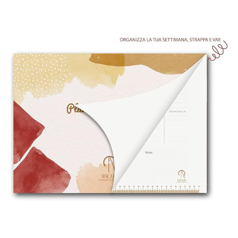 Rocard® | Planer 2025 | Wöchentlicher Tischplaner mit allen Daten auf hochwertigem Papier gedruckt | Tagebuch 2025 | Wöchentlicher Tischplaner 2025 | 53 Blätter 