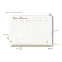 Rocard® | Planer 2025 | Wöchentlicher Tischplaner mit allen Daten auf hochwertigem Papier gedruckt | Tagebuch 2025 | Wöchentlicher Tischplaner 2025 | 53 Blätter 