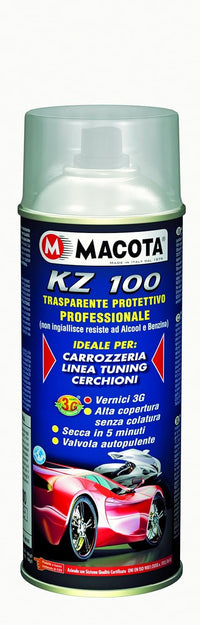 Macota – KZ100 – Lucido Vernice Spray Protettiva Trasparente – 400 ML
