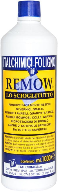 Italchimici – Remow – Allzweckentferner entfernt Farbe, Emaille, Kleber, Fett, Schmutz – 1 Liter 