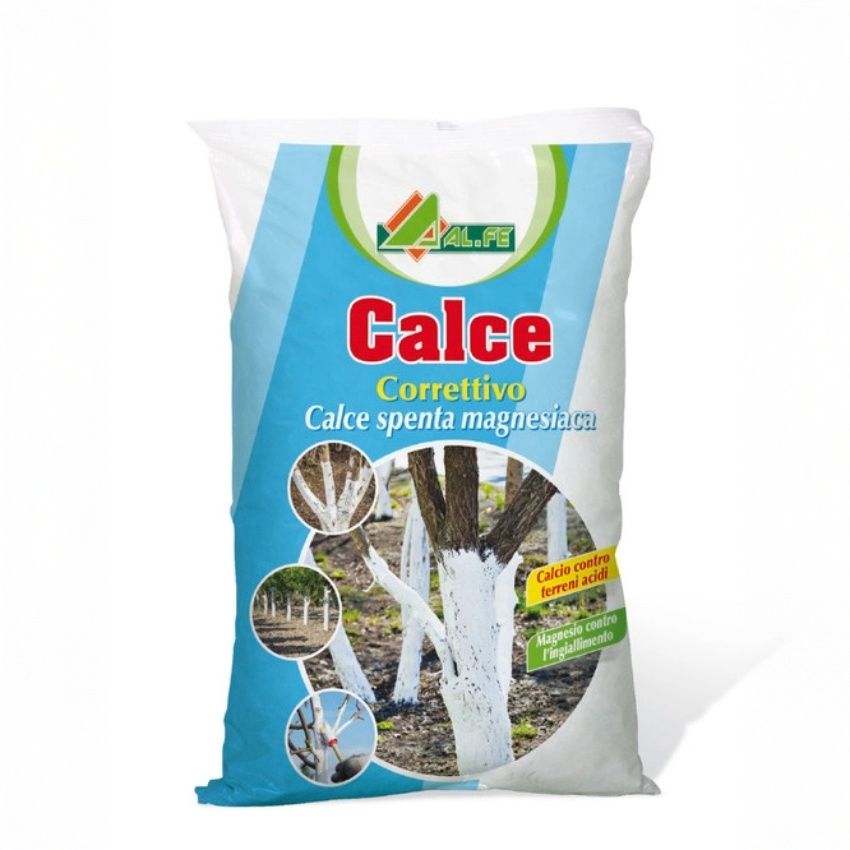 ALFE Calce Spenta Magnesiaca 4 kg – Correttivo Naturale per Suolo e Orto