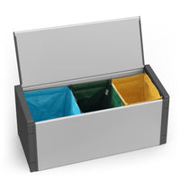 Mongardi – Recyclingbehälter (Innen/Außen) – 85x34x38 