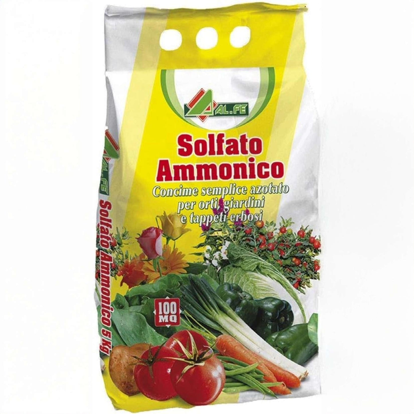 Alfe– Solfato Ammonico Concime Azotato 5 Kg – Fertilizzante per Orto, Giardino e Prato