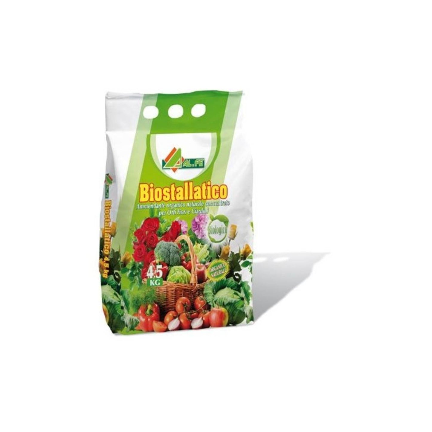 Alfe – Biostallatico Concime Organico Naturale 4,5 Kg – Fertilizzante Bio per Orto e Giardino