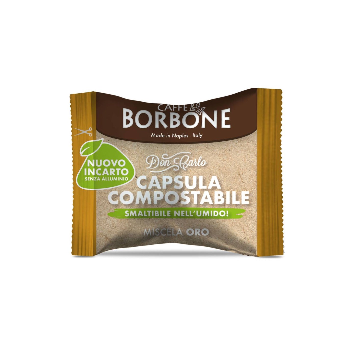 Caffè Borbone Don Carlo Oro – A Modo Mio kompatibel – Premium und aromatische Mischung – Schachtel mit 50 Kapseln 