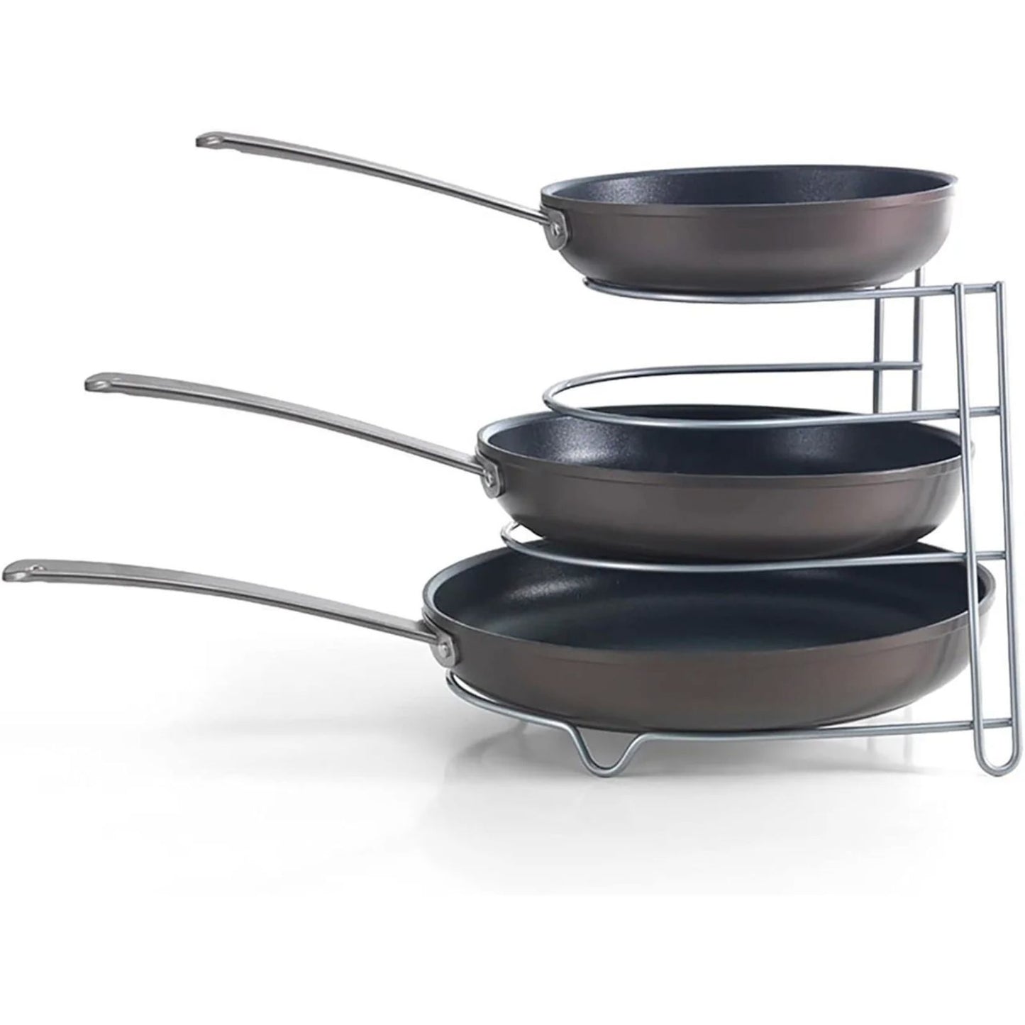 Metaltex Canyon 4-fach Topfhalter – Platzsparende Küchenutensilien aus robustem Metall 