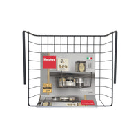 Metaltex Schwarzer Unterschrankkorb 30x26x14 cm – Platzsparender Küchen-Organizer aus Metalldraht 