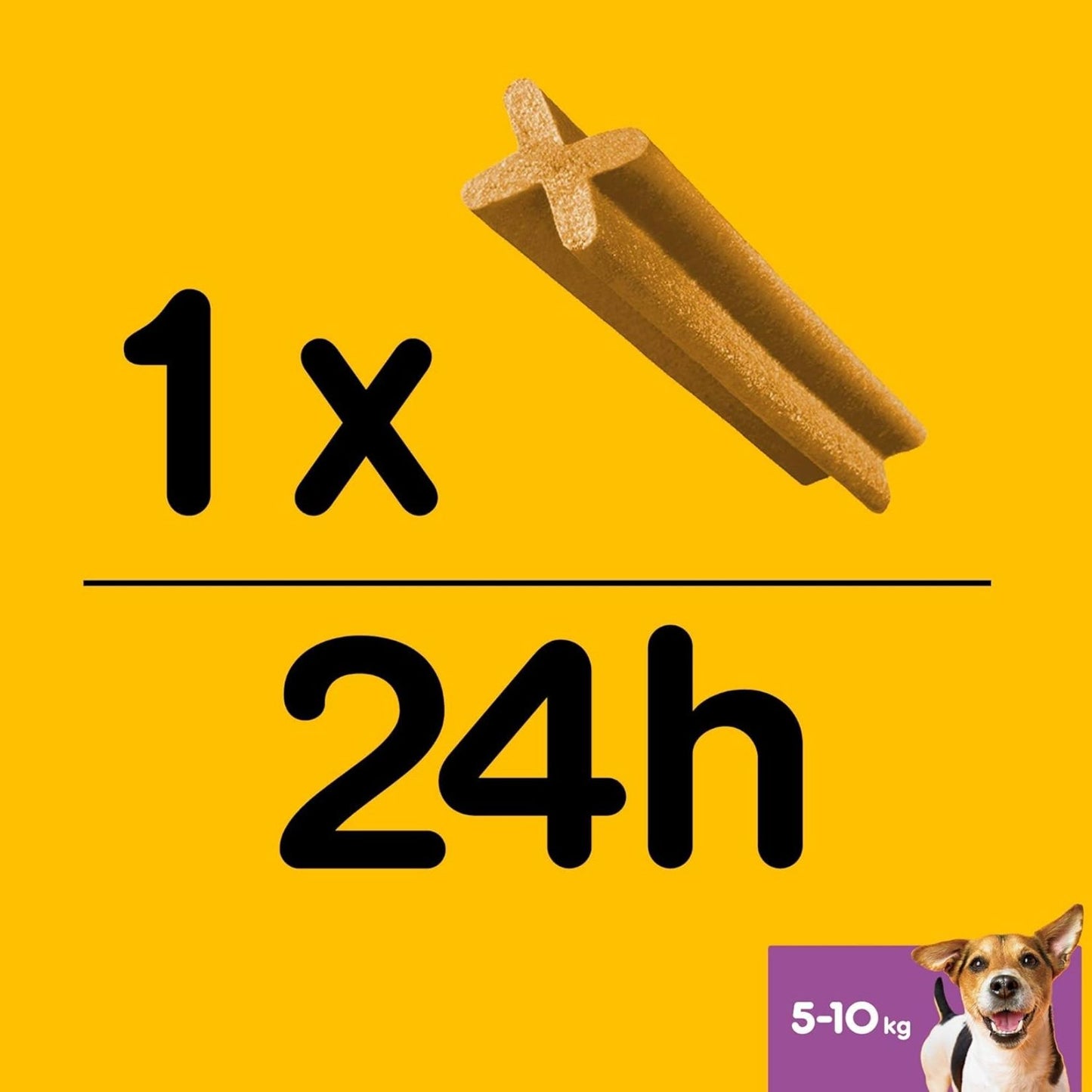 Pedigree – Dentastix für kleine Hunde (5–10 kg) – 105 Snacks für die Mundhygiene in 15 Packungen mit je 7 Stück 