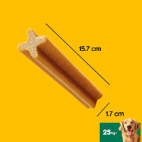 Pedigree – Dentastix für große Hunde (+25 kg) – 105 Mundhygiene-Snacks in 15 Packungen mit je 7 Stück 