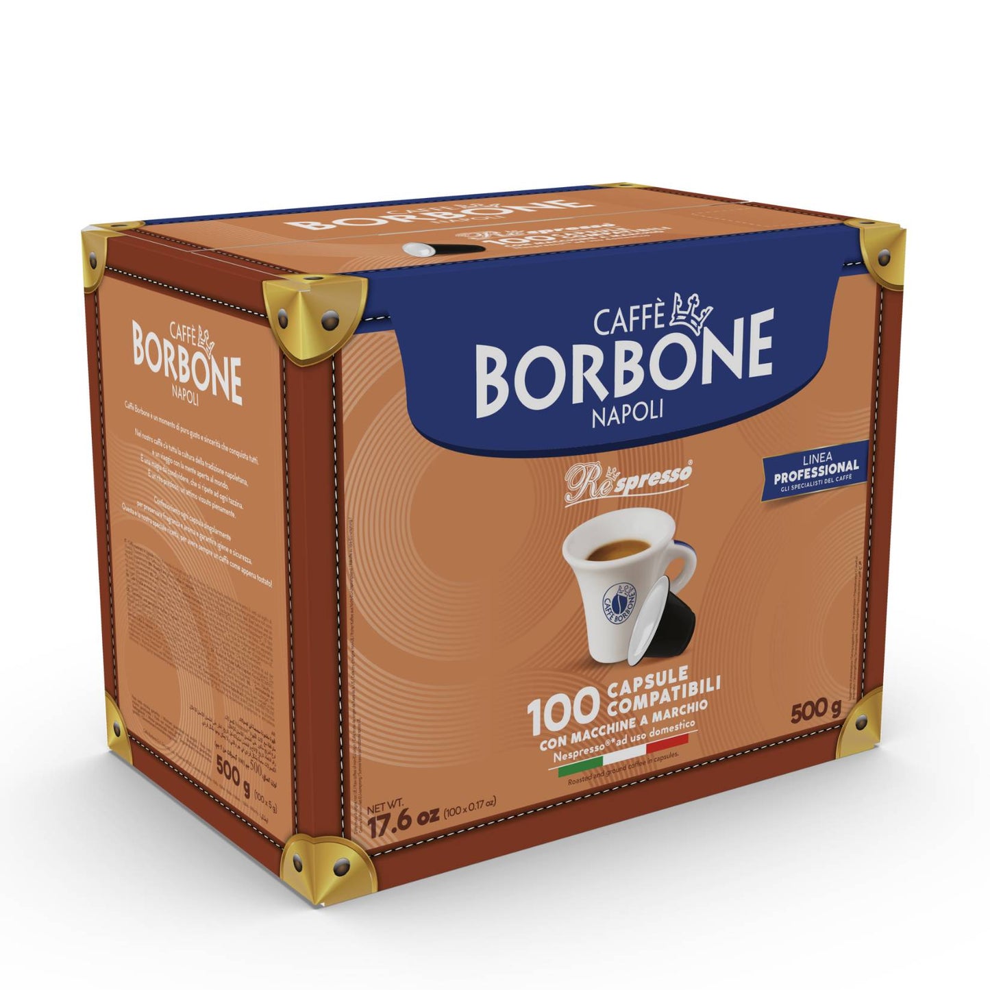 Caffè Borbone – Nespresso-kompatible Kapseln – Respresso Blue Blend 