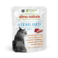 Almo Nature – Holistic Hairball – Nassfutter für erwachsene Katzen mit Rindfleisch – (30 Beutel à 70 g) 