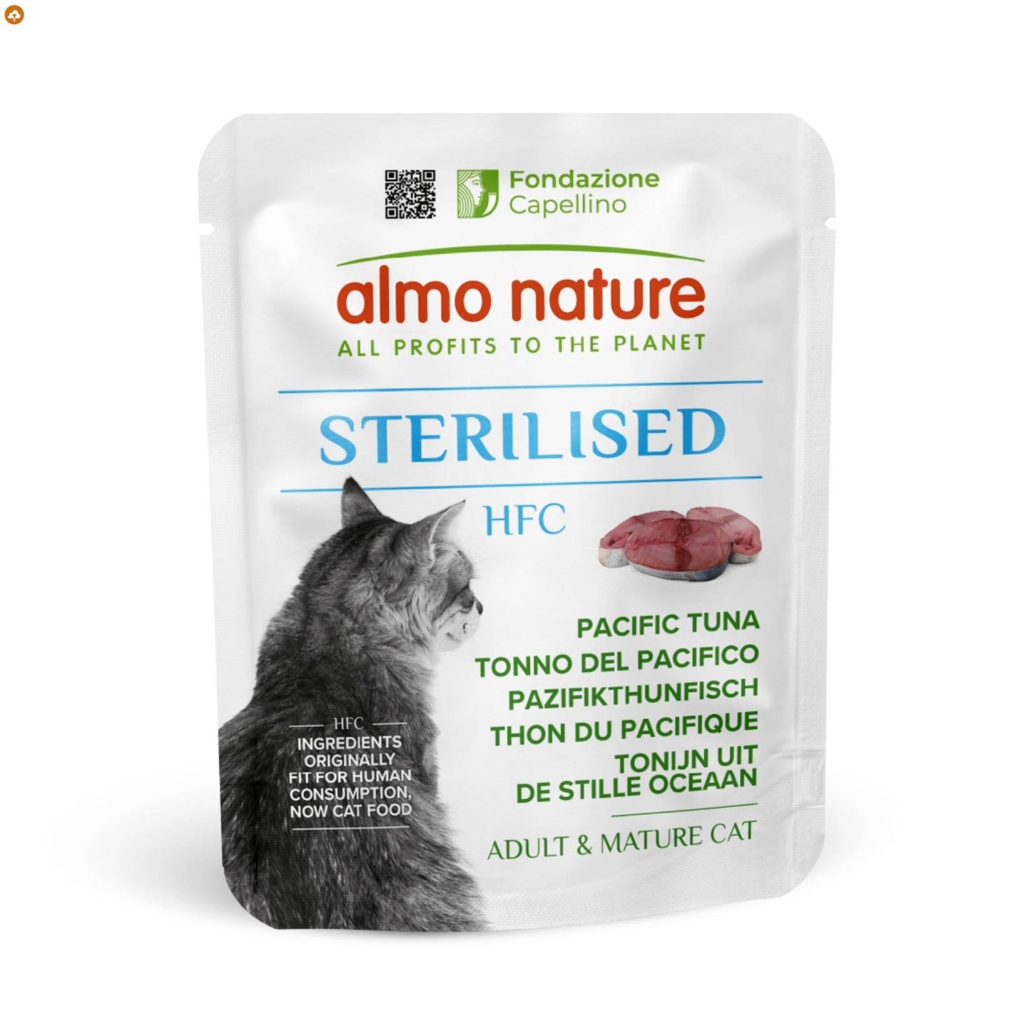 Almo Nature – Holistic Hairball – Nassfutter für erwachsene Katzen mit Rindfleisch – (30 Beutel à 70 g) 