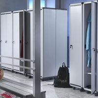 Garofalo – Einfacher professioneller Umkleideraum – Abschließbarer 1-türiger Umkleideraum für Schmutz-/Sauberräume mit Schlüssel – 59 x 39 x 175 H 