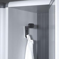 Garofalo – Einfacher professioneller Umkleideraum – Abschließbarer 1-türiger Umkleideraum für Schmutz-/Sauberräume mit Schlüssel – 59 x 39 x 175 H 