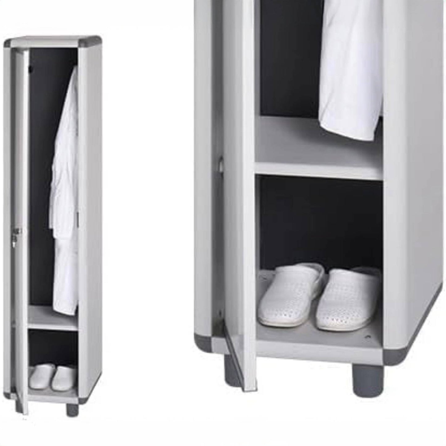 Garofalo – Easy Professional Umkleideraum – 1-türige Schmutz-/Sauber-Schließfacheinheit mit Schlüssel – 39 x 175 x 39 