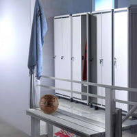 Garofalo – Easy Professional Locker Room – 2-türiger Schmutz-/Sauber-Umkleideraum mit Schlüssel – L72xT39xH175 cm. 