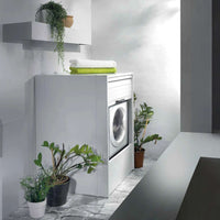 Garofalo – Rollbarer Waschmaschinenschrank aus Kunstharz – L67xT59xH91cm 