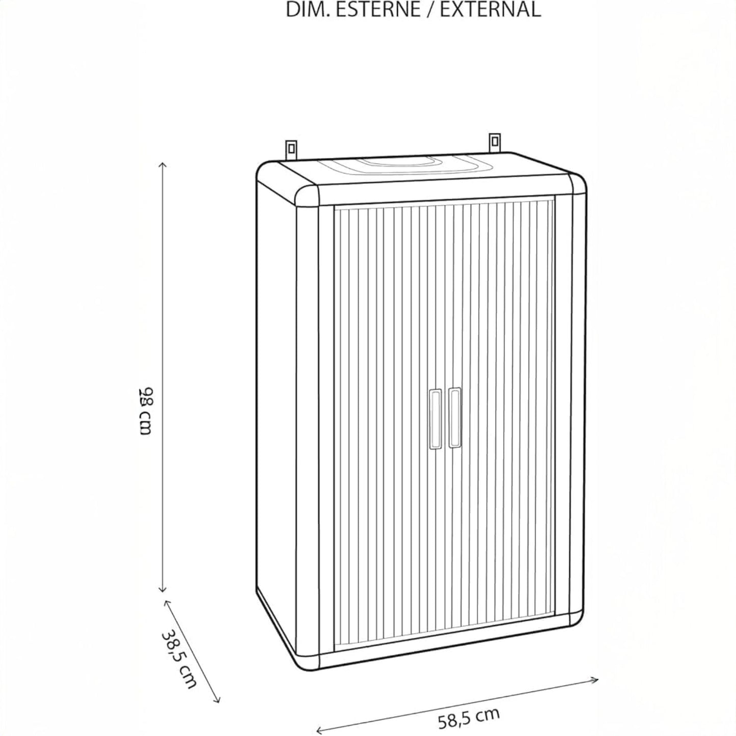 Garofalo – Kesselschutzschrank – Farbe Grau 