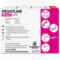 FRONTLINE TRI-ACT Cani 40-60 Kg – 3 Pipette – Antiparassitario BOEHRINGER – Protezione contro Pulci, Zecche e Pappataci