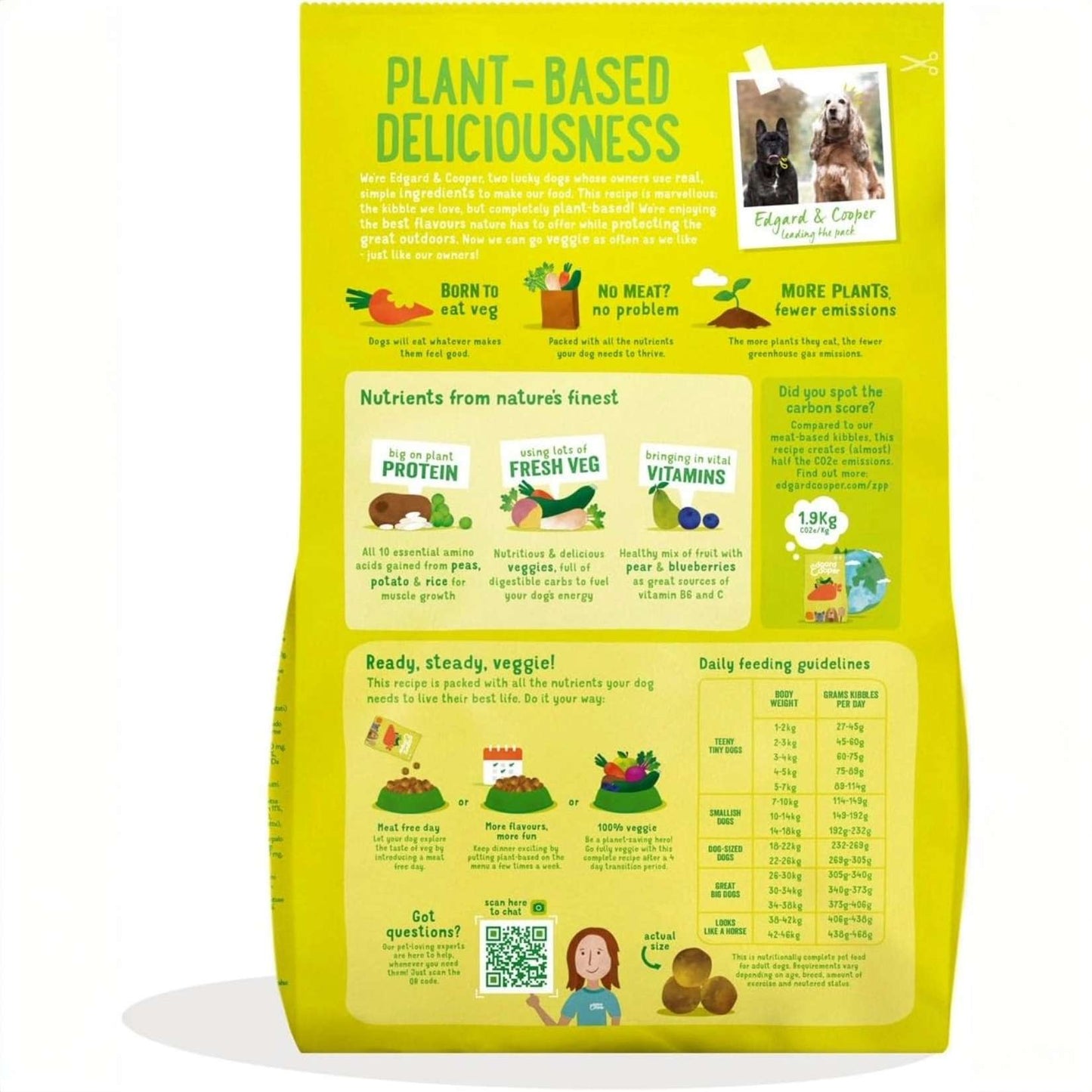 Edgard &amp; Cooper – Crochette Hundefutter – Erwachsene – Karotten und Zucchini – 7 kg 