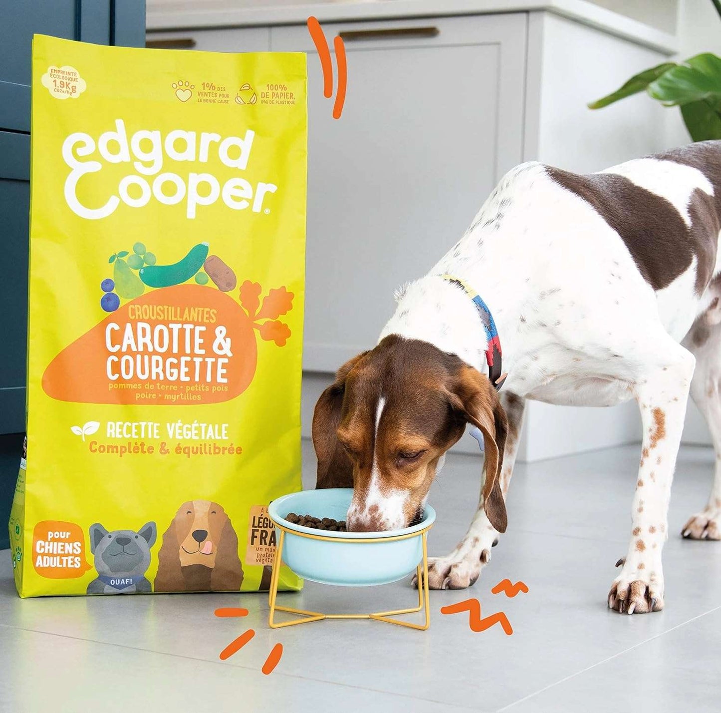 Edgard &amp; Cooper – Crochette Hundefutter – Erwachsene – Karotten und Zucchini – 7 kg 