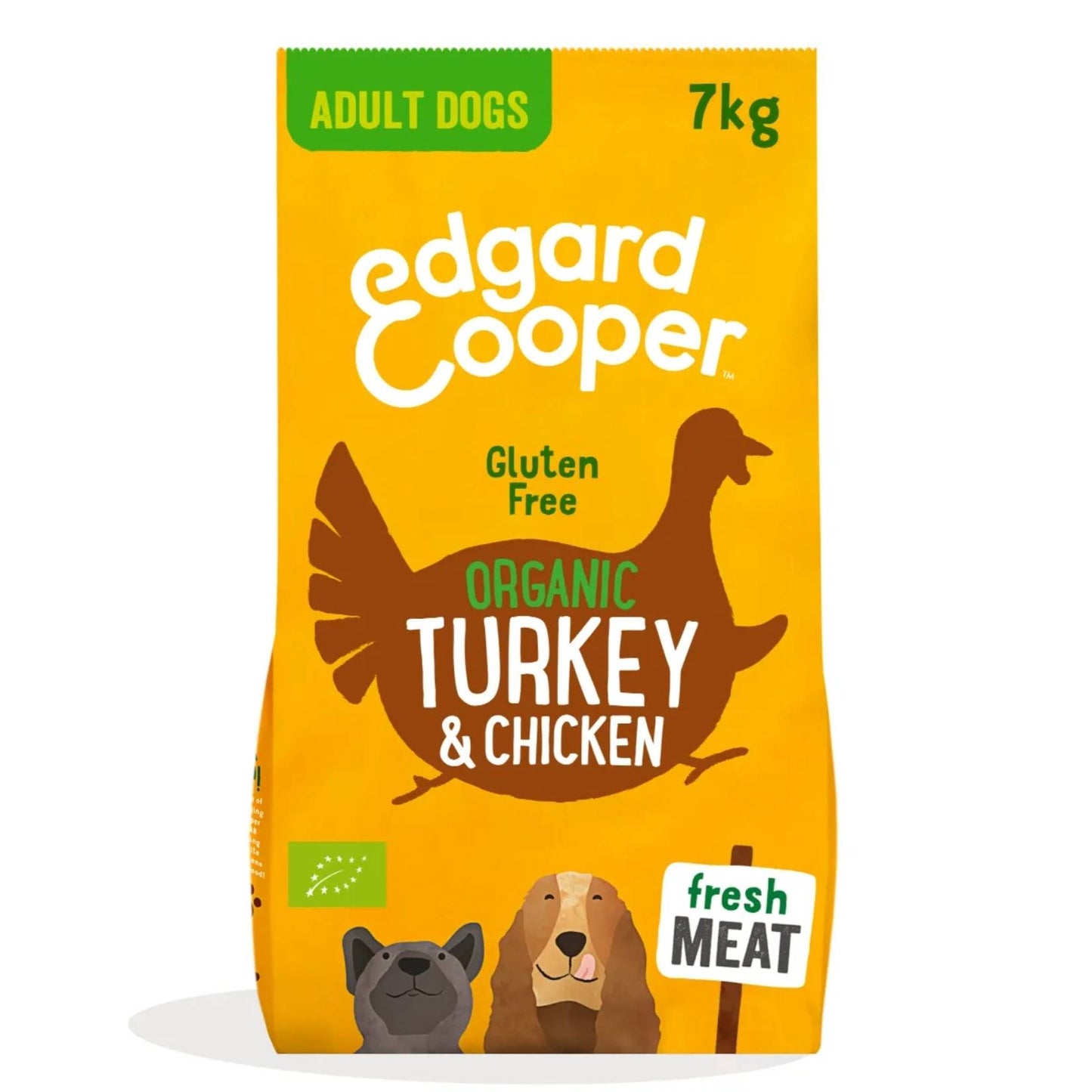 Edgard &amp; Cooper – Crochette Hundefutter – Erwachsene – Bio-Huhn und Pute – 7 kg 