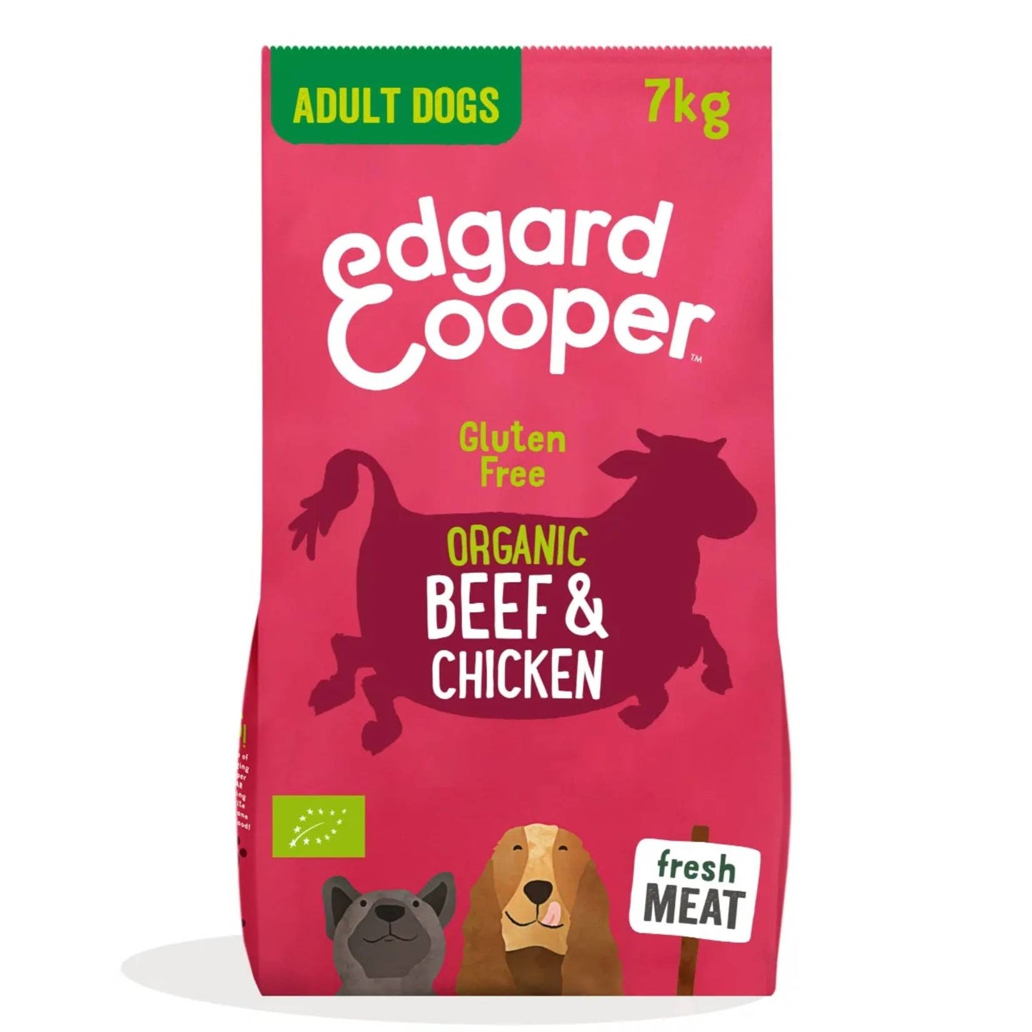 Edgard &amp; Cooper – Crochette Hundefutter – Erwachsene – Bio-Rind und Huhn – 7 kg 