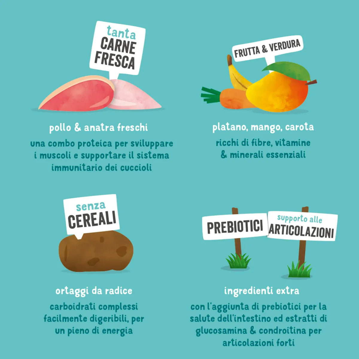 Edgard &amp; Cooper – Crochette Hundefutter – Welpen – Ente/Huhn – 12 kg 