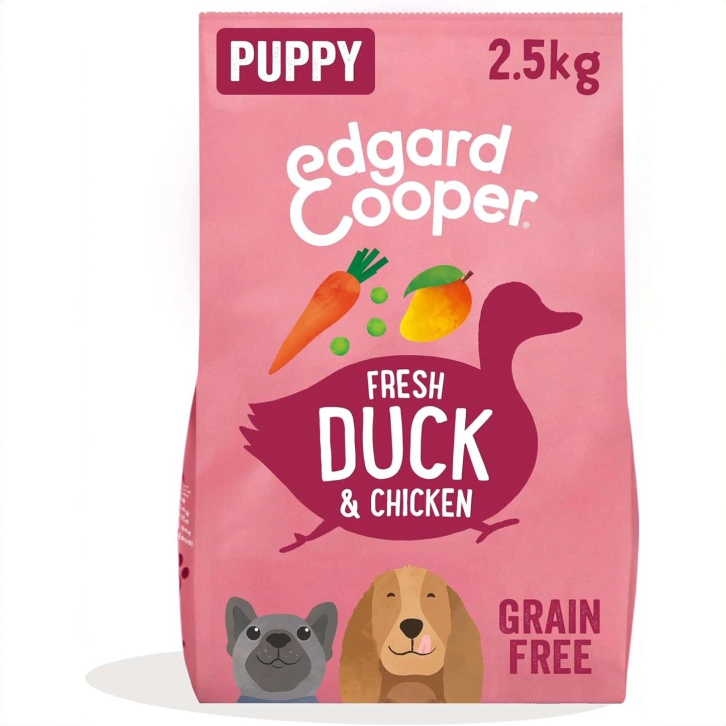 Edgard & Cooper – Crochette Cani – Cuccioli – Anatra/Pollo – 2.5kg