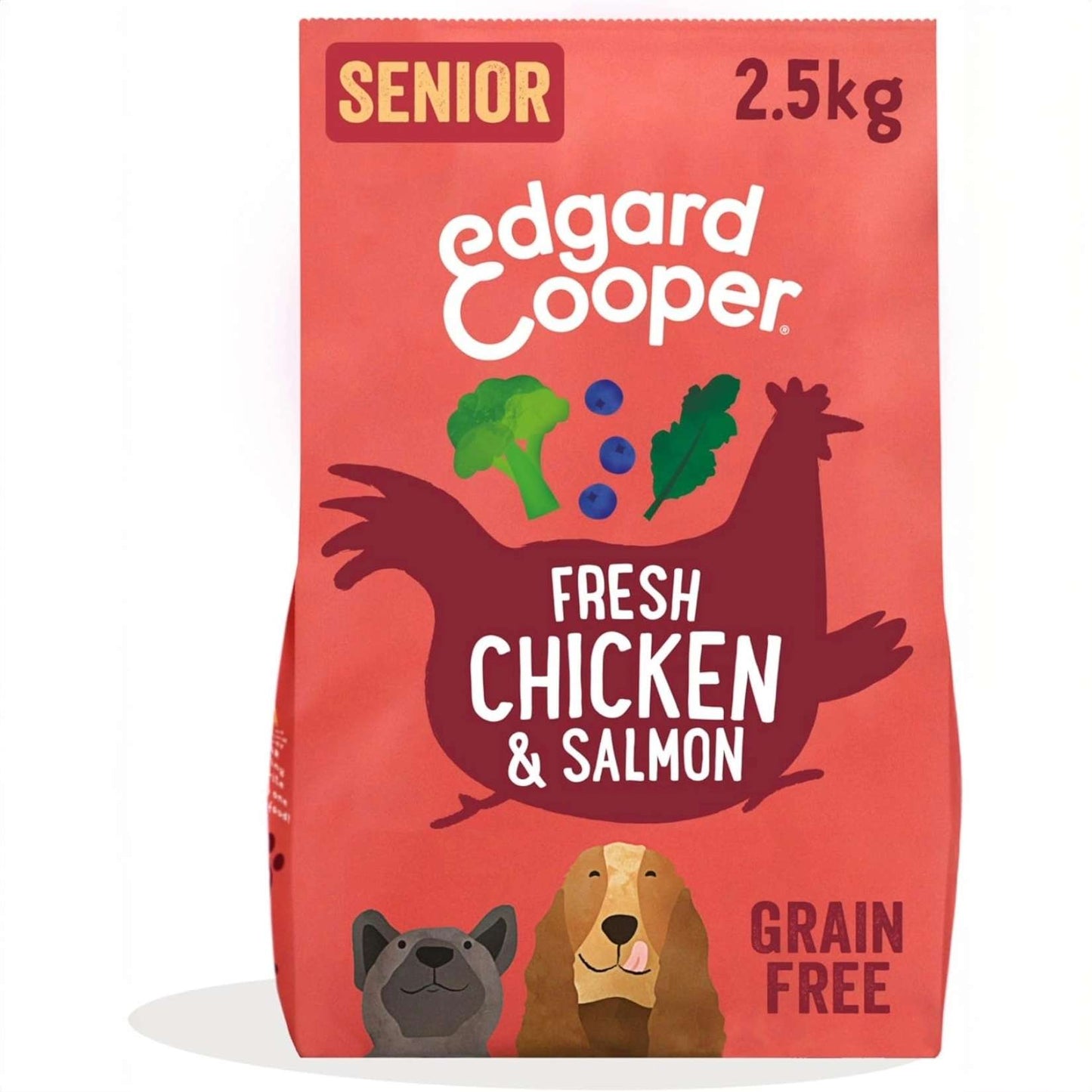 Edgard &amp; Cooper – Crochette Hundefutter – Senior – Lachs/Huhn – 2,5kg 