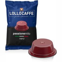 Caffè Lollo – 100 A Modo Mio-kompatible Kapseln – schwarze Mischung 