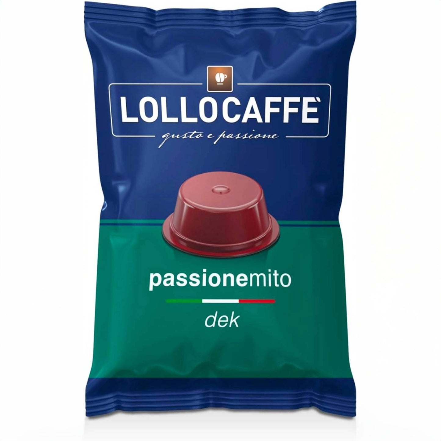 Caffè Lollo – 100 A Modo Mio-kompatible Kapseln – entkoffeinierte Mischung 