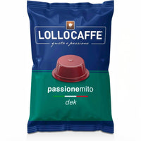Caffè Lollo – 100 A Modo Mio-kompatible Kapseln – entkoffeinierte Mischung 
