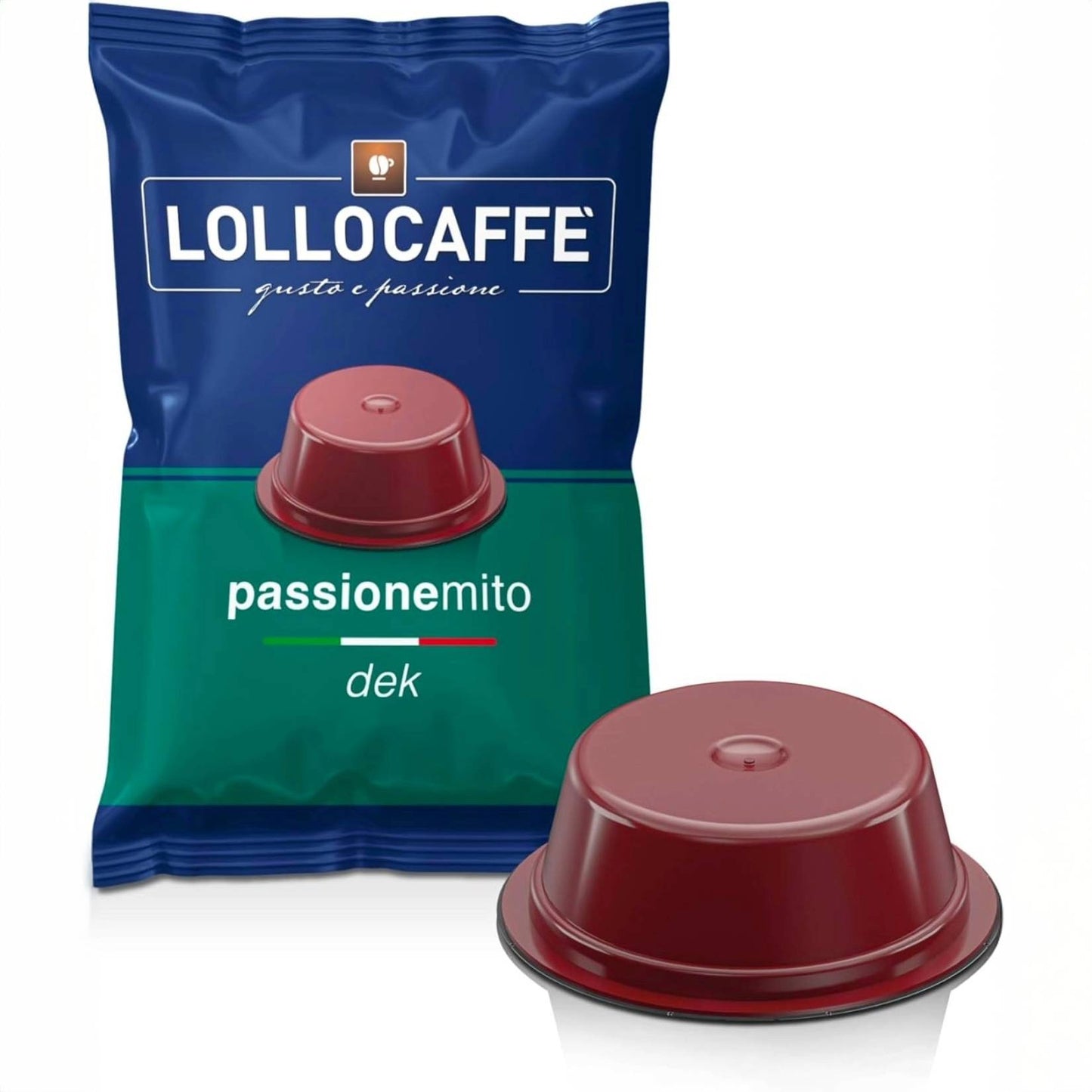 Caffè Lollo – 100 A Modo Mio-kompatible Kapseln – entkoffeinierte Mischung 