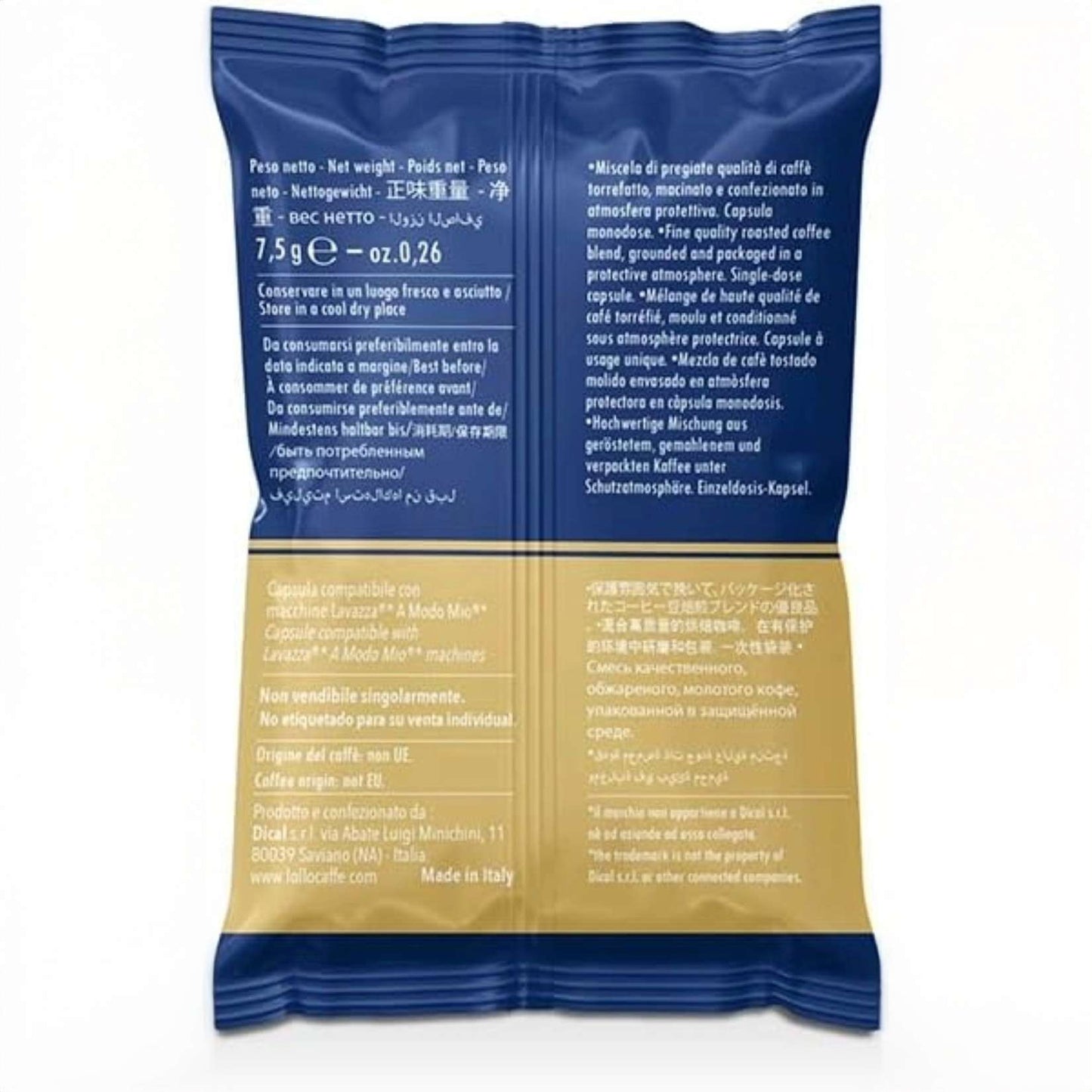 Caffè Lollo – 100 A Modo Mio-kompatible Kapseln – Goldmischung