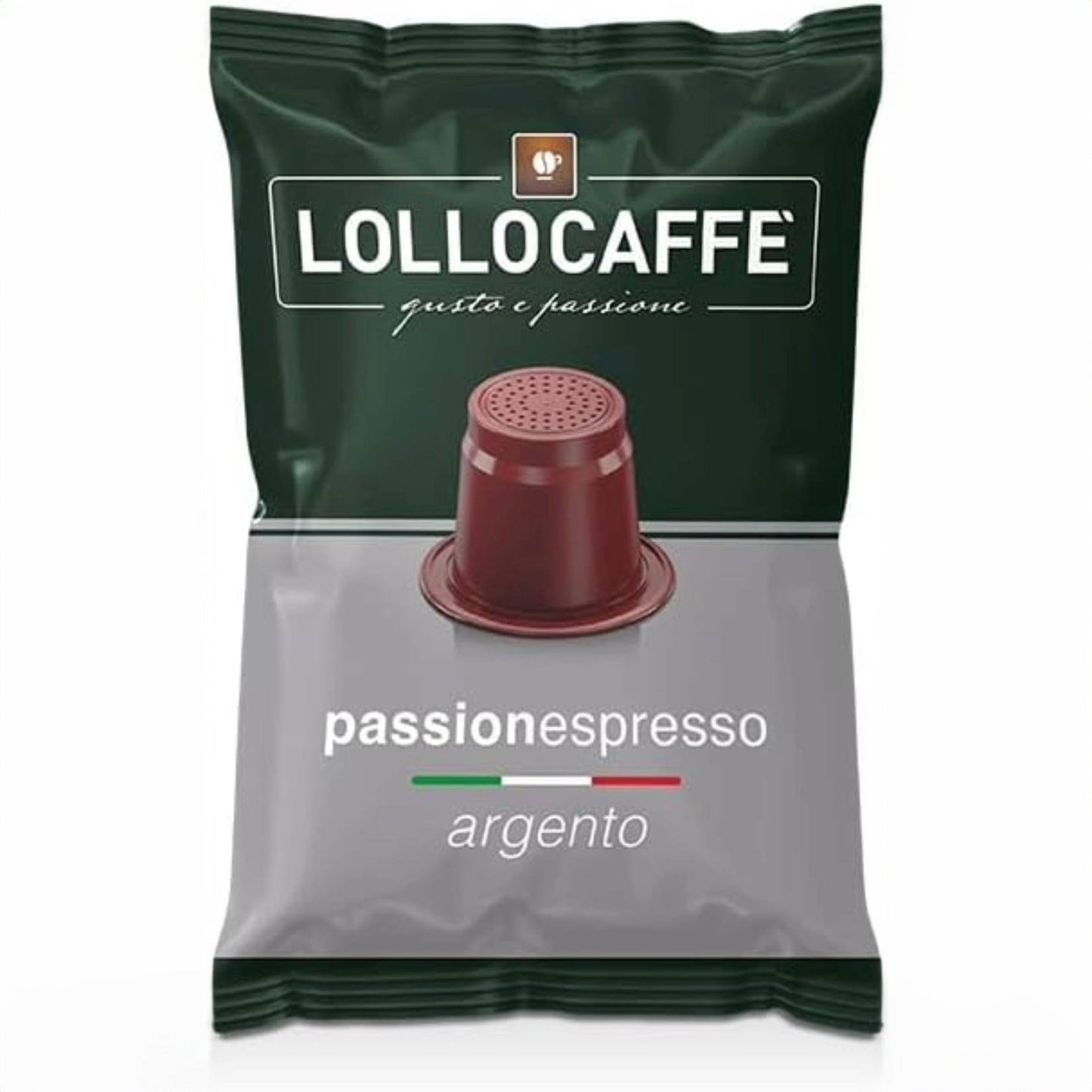 Caffè Lollo – 100 Nespresso-kompatible Kapseln – Silver Blend 