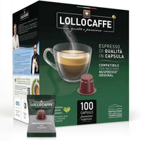 Caffè Lollo – 100 Nespresso-kompatible Kapseln – Silver Blend 