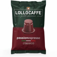 Caffè Lollo – 100 Nespresso-kompatible Kapseln – klassische Espressomischung 
