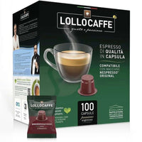 Caffè Lollo – 100 Nespresso-kompatible Kapseln – klassische Espressomischung 