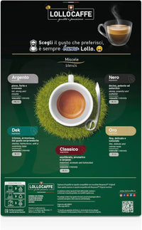 Caffè Lollo – 100 Nespresso-kompatible Kapseln – klassische Espressomischung 