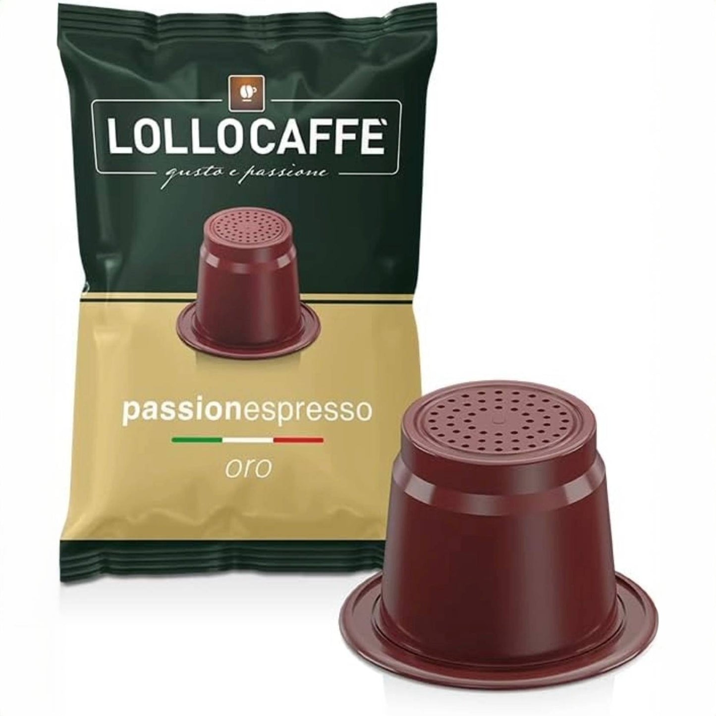 Caffè Lollo – 100 Nespresso-kompatible Kapseln – Gold Blend 
