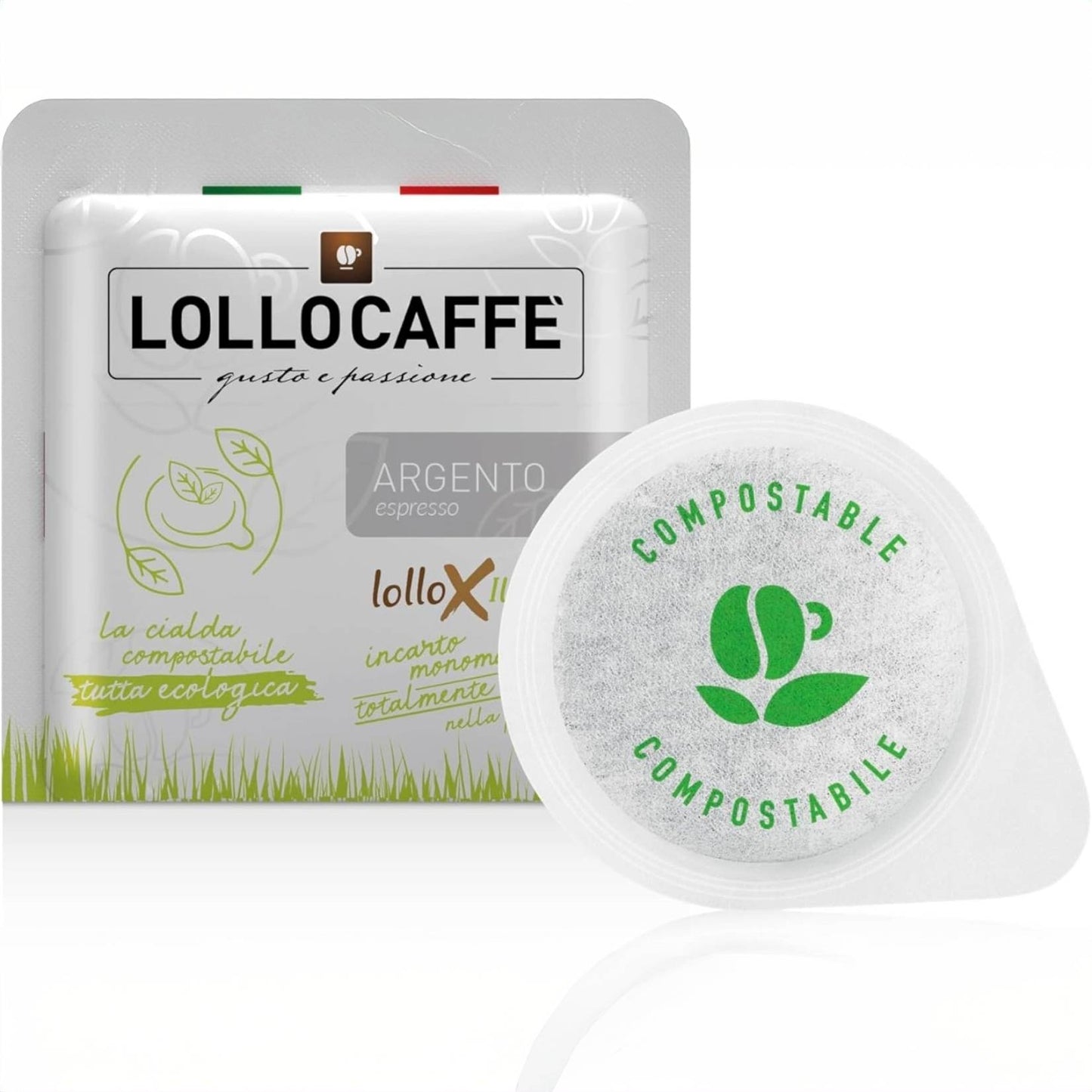 Caffè Lollo - Cialde Filtro Carta ESE 44 mm - Miscela Argento